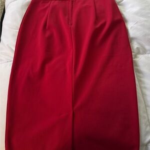 Elegant Red Women's Skirt